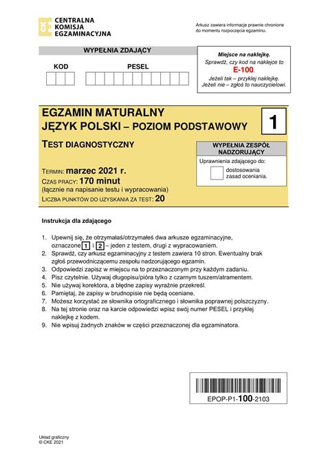 matura z rapu arkusz|Matura próbna. Arkusze CKE z języka polskiego